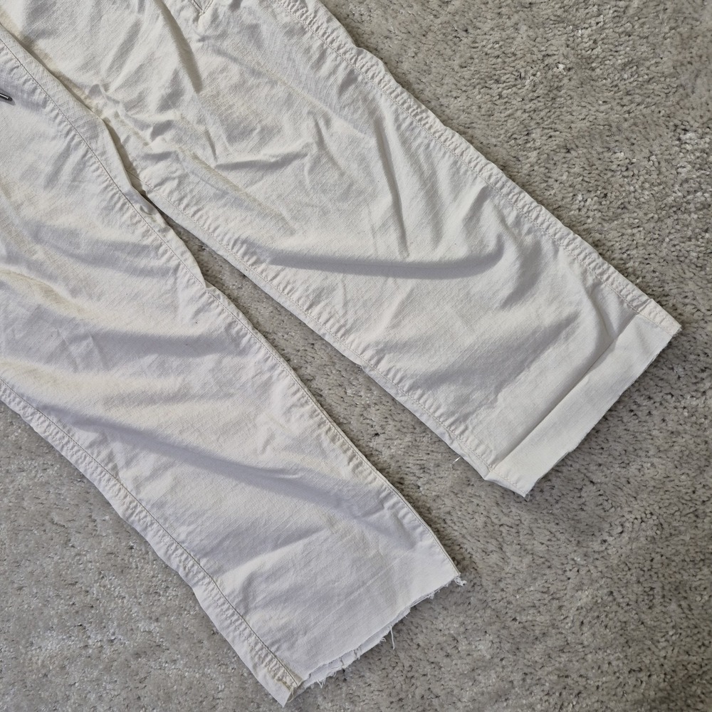 Vuori Women Ripstop Pants Womens Medium Beige Stretch Waist Utility Cut Off Hem - Picture 9 of 16